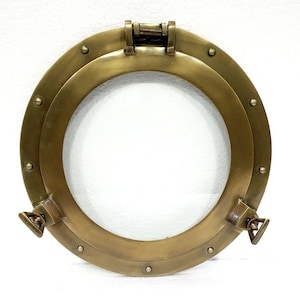 12&quot; Maritime Porthole Round Window Glass Nautical Boat Ship Porthole Decor