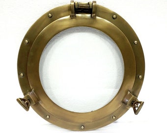 12&quot; Maritime Porthole Round Window Glass Nautical Boat Ship Porthole Decor