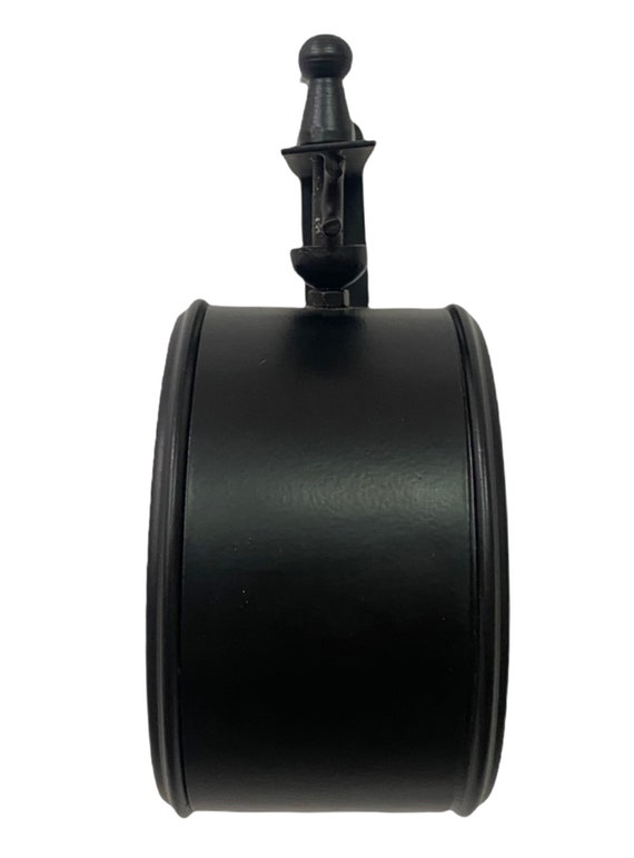 Victoria Station Double Sided Railway Clock, Black Iron Wall Decor