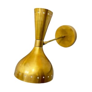 1950s Italian Diablo Wall Lights, Stilnovo Style Wall Sconce Wall Light pair/Brass Modern Wall Light Home & Office Decor
