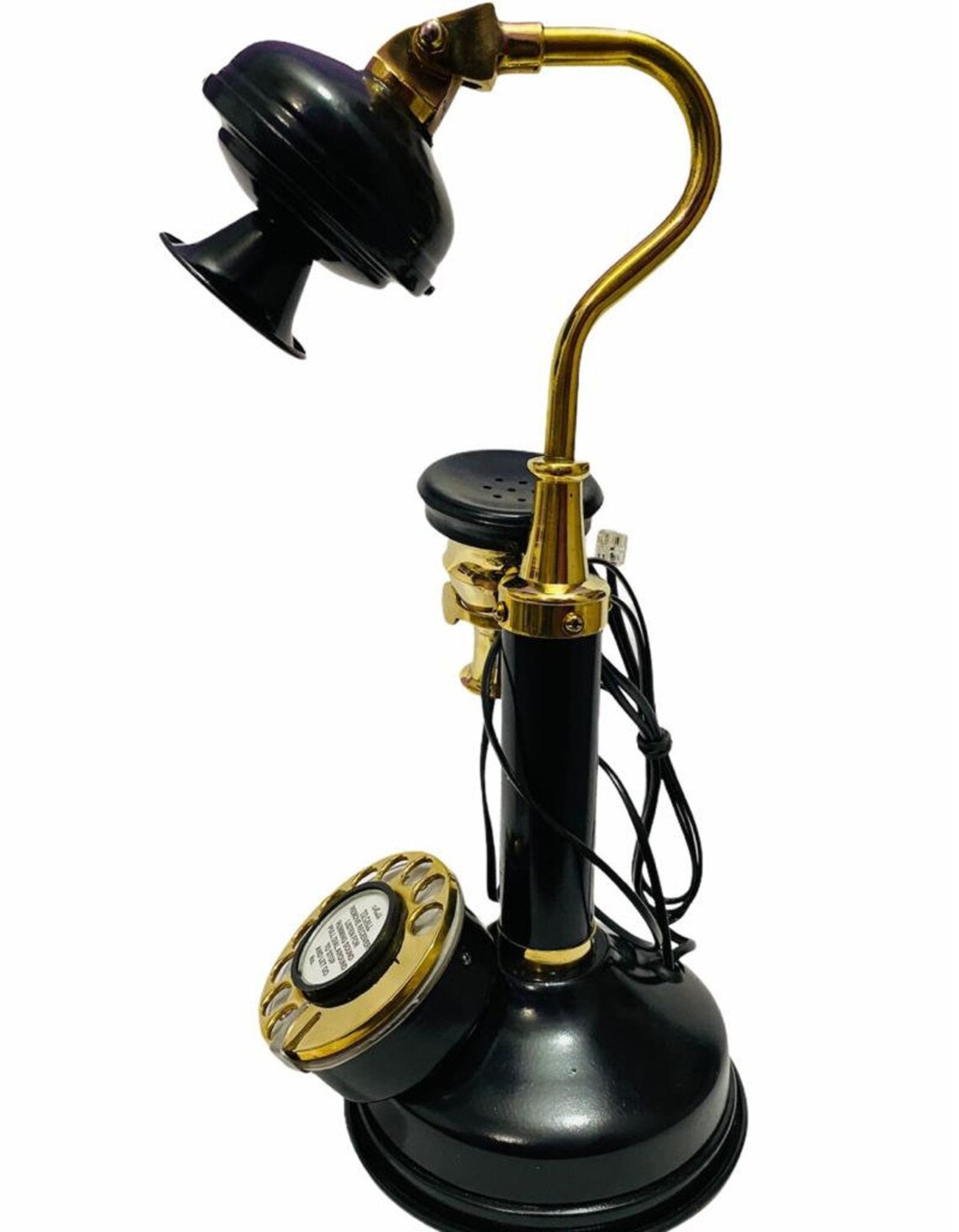 Old Retro Vintage Candlestick Phone Rotary Dial Home Office Etsy UK