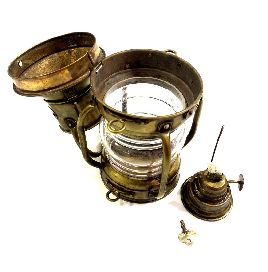 Antique Anchor Oil Lamp Vintage Nautical Maritime Boat Ship Etsy