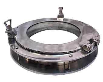 15&quot; Canal Boat Porthole Window Home Decorative Door Window Glass Porthole Decor