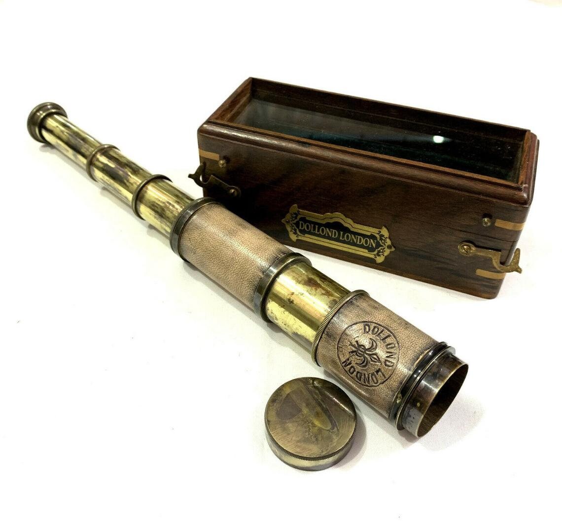 16 Maritime Antique Dollond London Leather Telescope Etsy UK