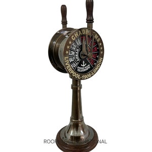 Solid Brass Marine Ship Telegraph 18&quot; Liverpool London for Home/Office Decorative