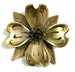 Vintage Brass Flower Door Knocker ~ Antique Nautical Home Decorative Knocker 