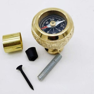 Solid Brass Compass Designer Handle Only for Cane Walking Stick - Etsy