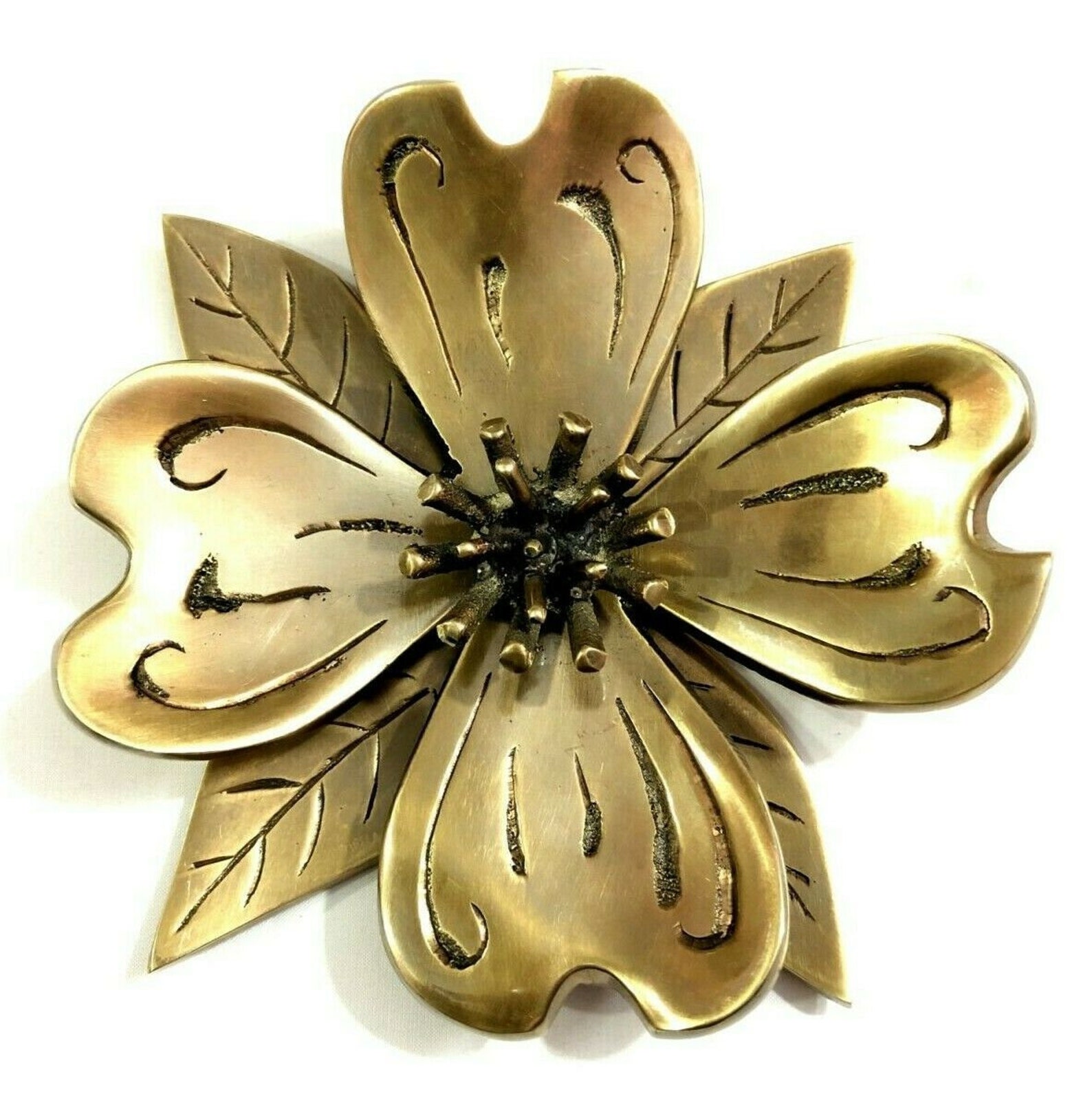 Set of 5vintage Brass Flower Door Knocker Antique Nautical Etsy