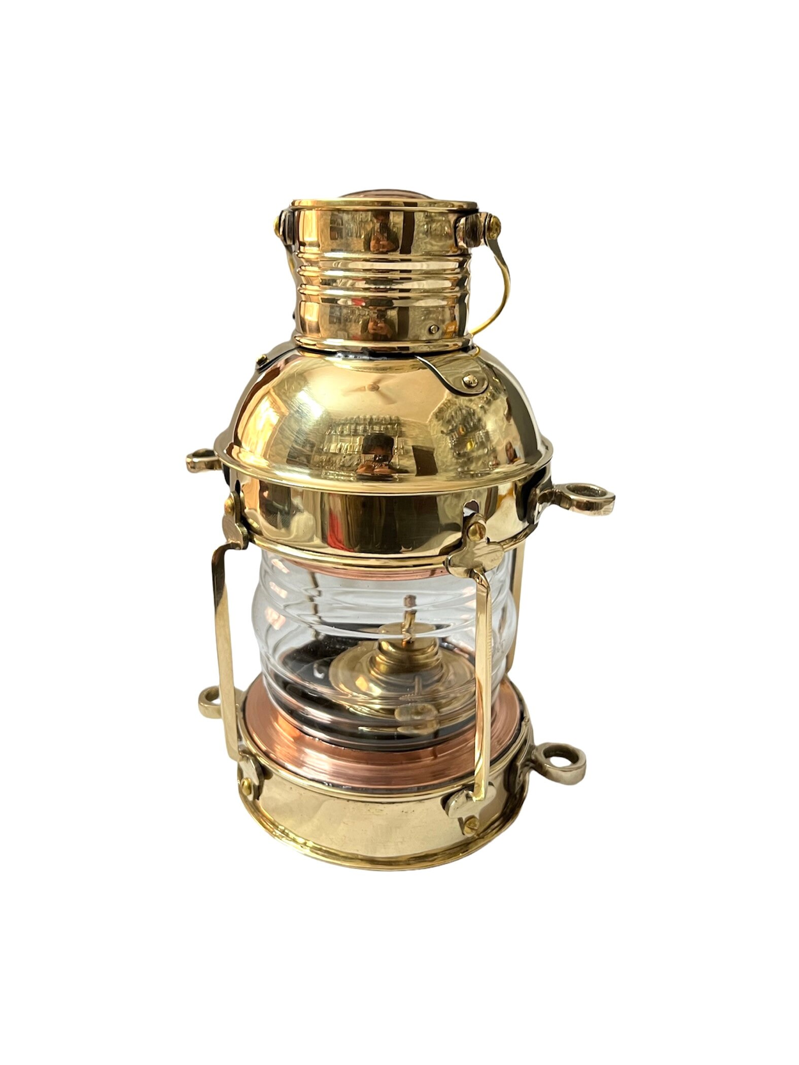 Nautical Antique 10 Ship Lamp Boat Shiny Gold Brass Oil Etsy