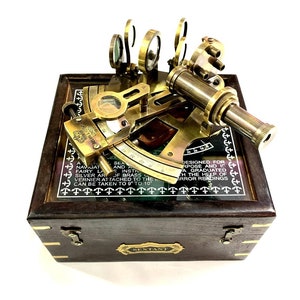 Brass Working Marine Sextant Collectible Ship Astrolabe Instruments, Marine Ship Instrument