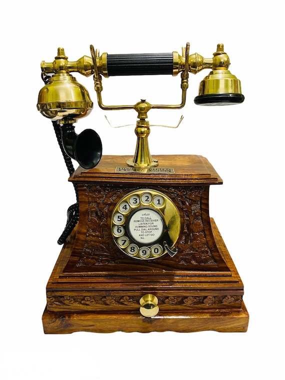 Telefono Antiguo De Madera