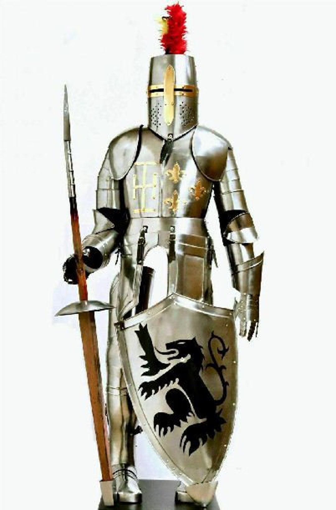 Medieval Knight Full Body Armour With Shield & Sword 15th - Etsy