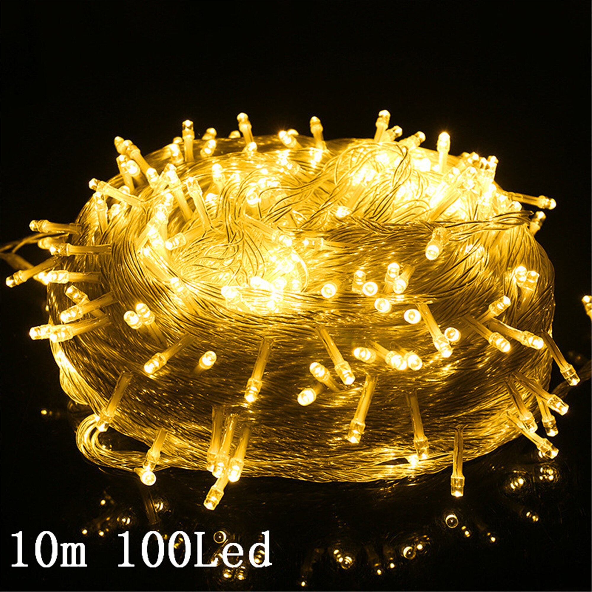 Christmas Fairy Lights Festoon Led String Lights Snowflake Etsy