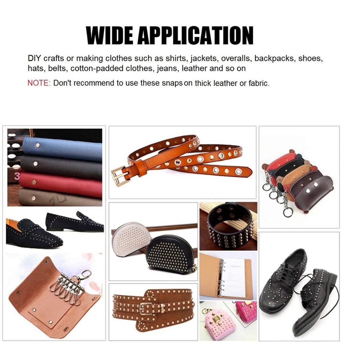 Leather Snap Fasteners Kit12.5mm Metal Button Snaps Press Etsy