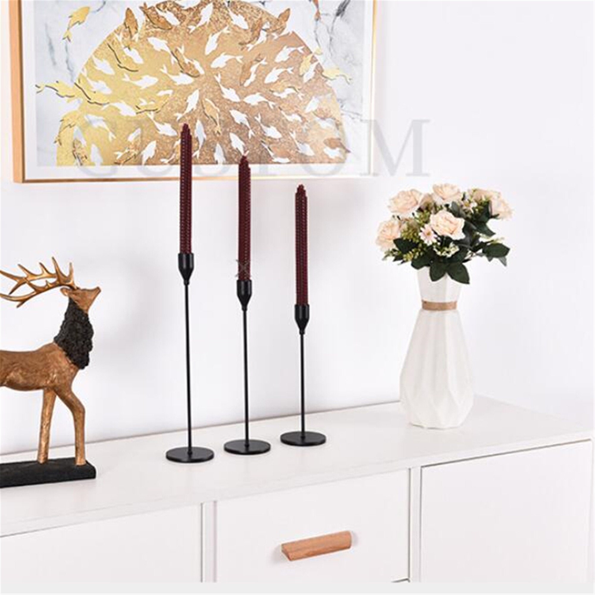 Candelabro de vela de metal candelabro de lujo vela de moda | Etsy