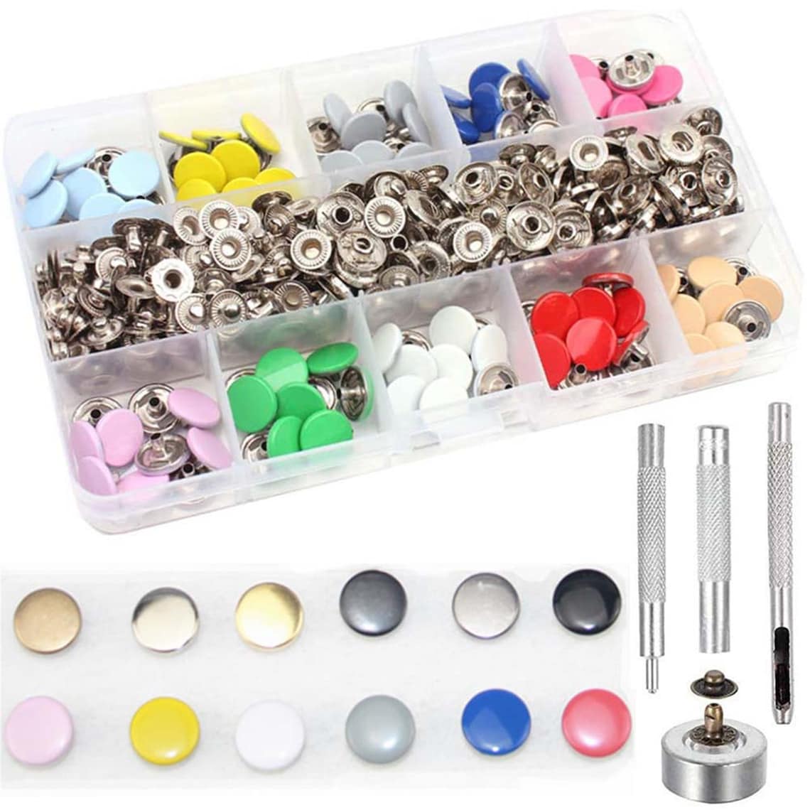 Leather Snap Fasteners Kit12.5mm Metal Button Snaps Press Etsy