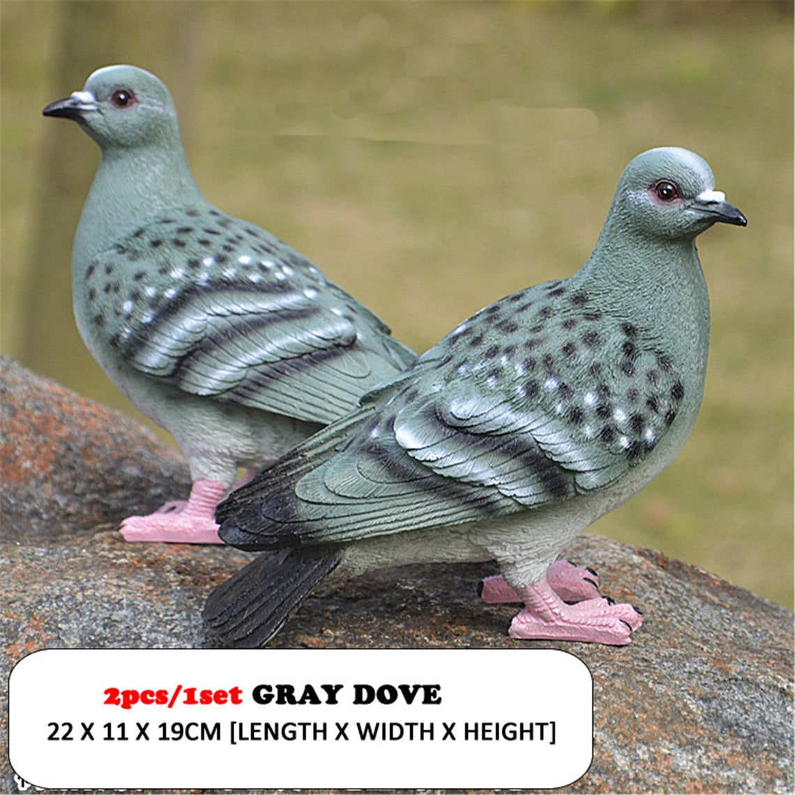Cute Resin Decorative Dove Statue DIY Outdoor Garden Pigeon Etsy