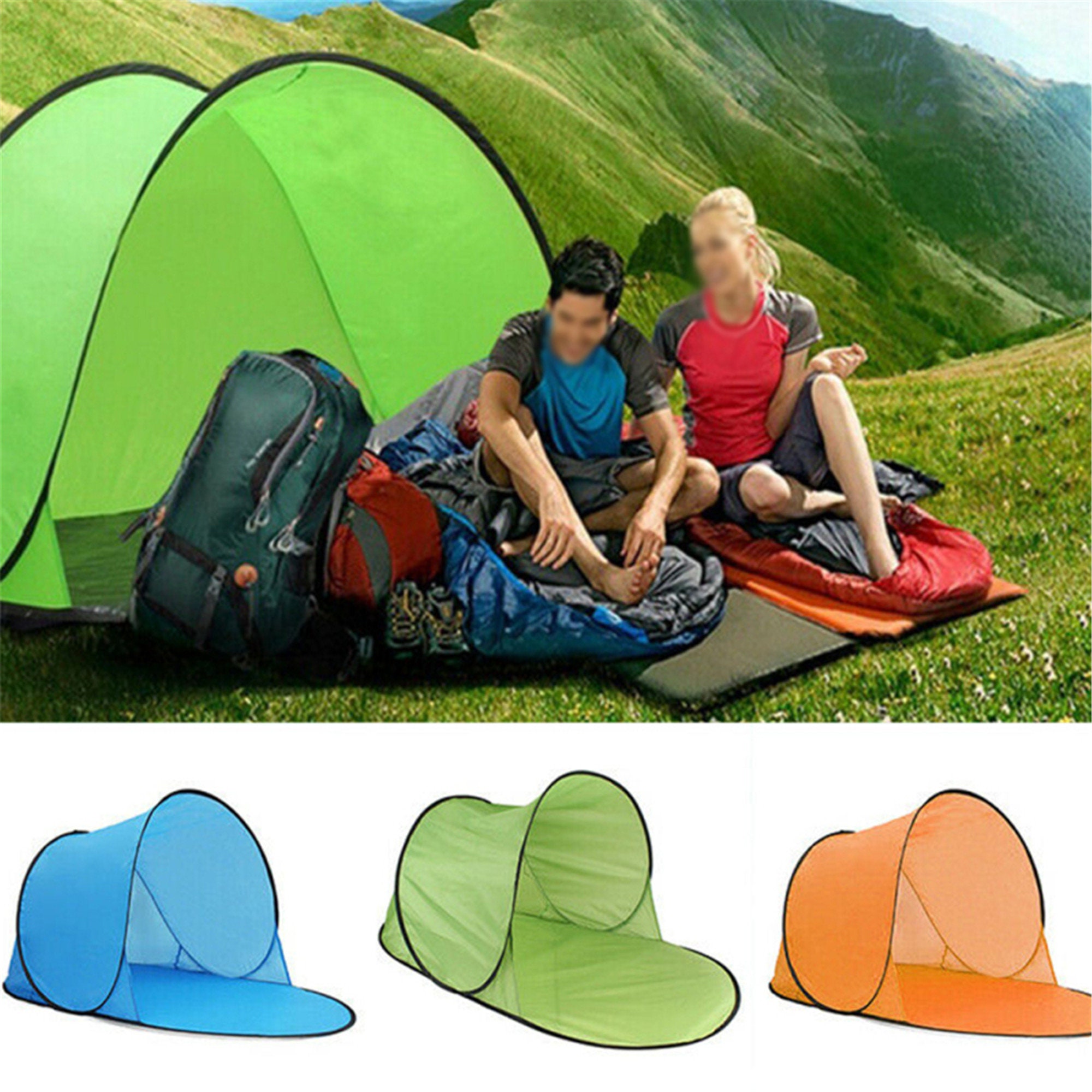 Portable Beach Tent Popup Tent Summer Sea Sun Shelters Garden Etsy