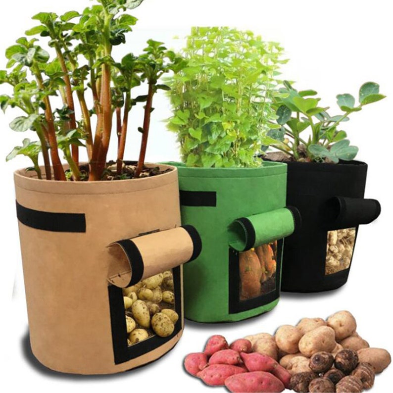 Jardin Seedling Grow Bags Home Garden Tools Potato Strawberry Bag Big Plant Pot