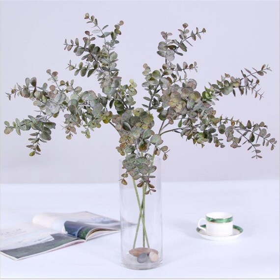 Artificial Silk Eucalyptus Tree Branch Leaves Simulation Etsy
