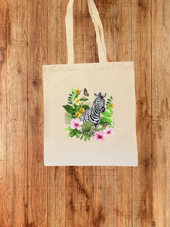 Zebra Tote Bag Zebra Gifts for Women Zebra Gift for Zebra Lover Canvas Cotton Shopping Bag Gifts for Mum Gifts for Nan. Etsy UK
