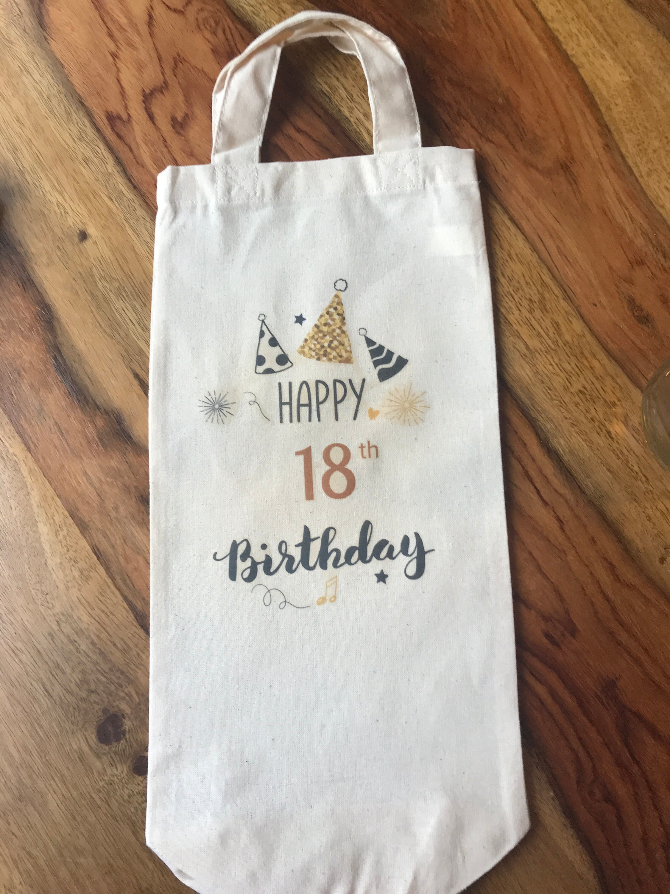 18th birthday wine bag special 18th gift bag personalised. Etsy