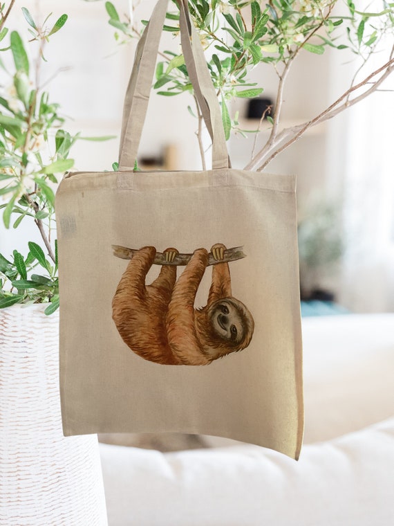 Sloth Tote Bag That Can Be Personalised. Etsy UK