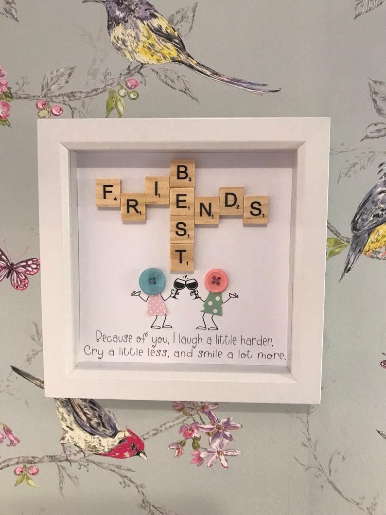 Best Friends Scrabble Frame. Etsy