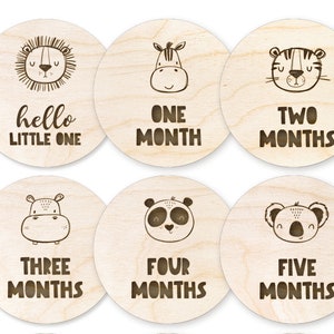 Baby Milestone Cards, Safari, giungla, Safari milestone cards, gravidanza, regalo baby shower, nuovo regalo bambino