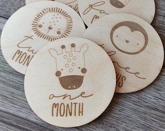 baby milestone cards, Safari, jungle, safari milestone cards, pregnancy, baby shower gift, new baby gift