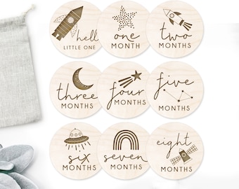 Baby milestone cards, Space, Space baby shower, Space party, Rocket milestone cards, milestone cards