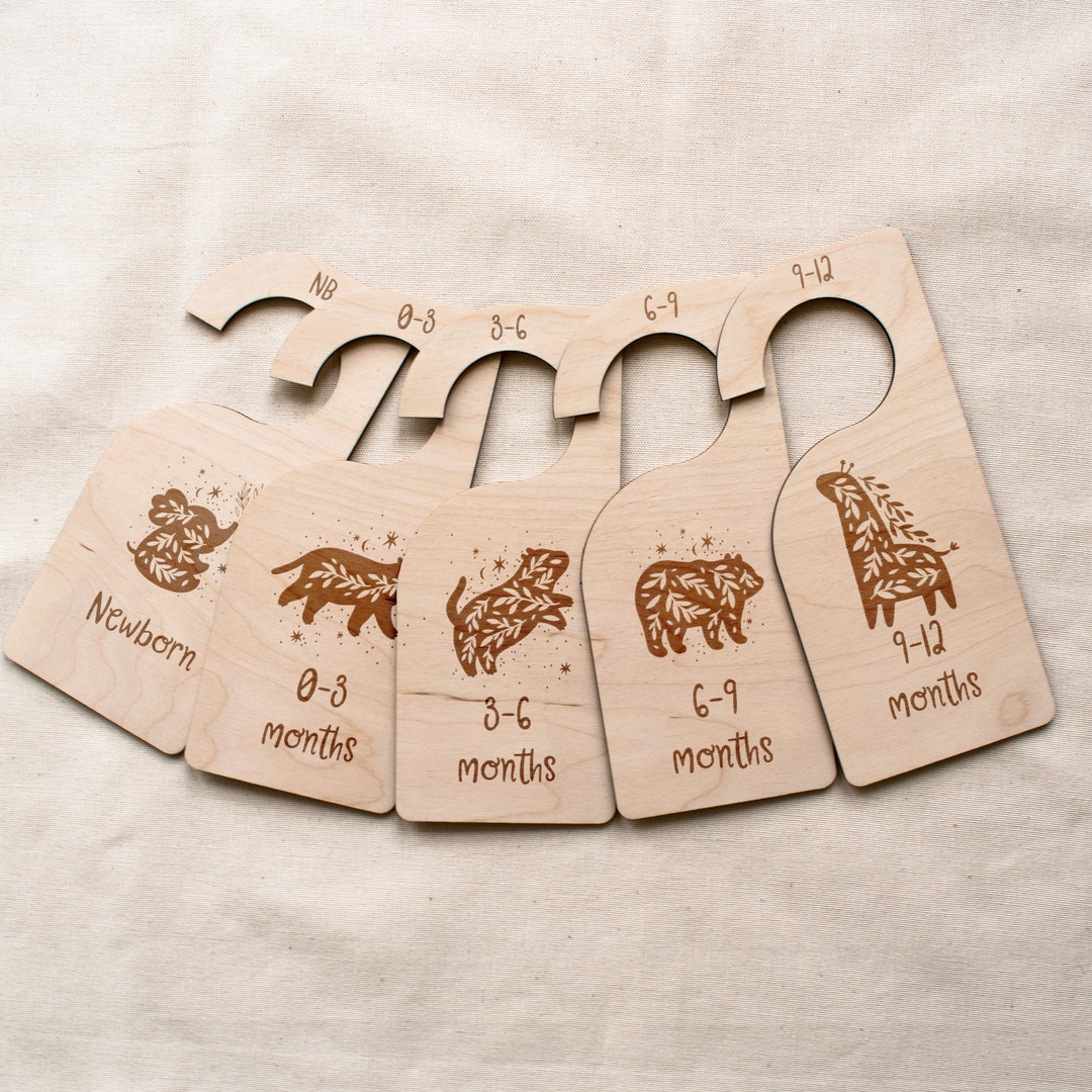 Wooden Baby Closet Dividers Nursery Closet Baby Gift Baby Etsy