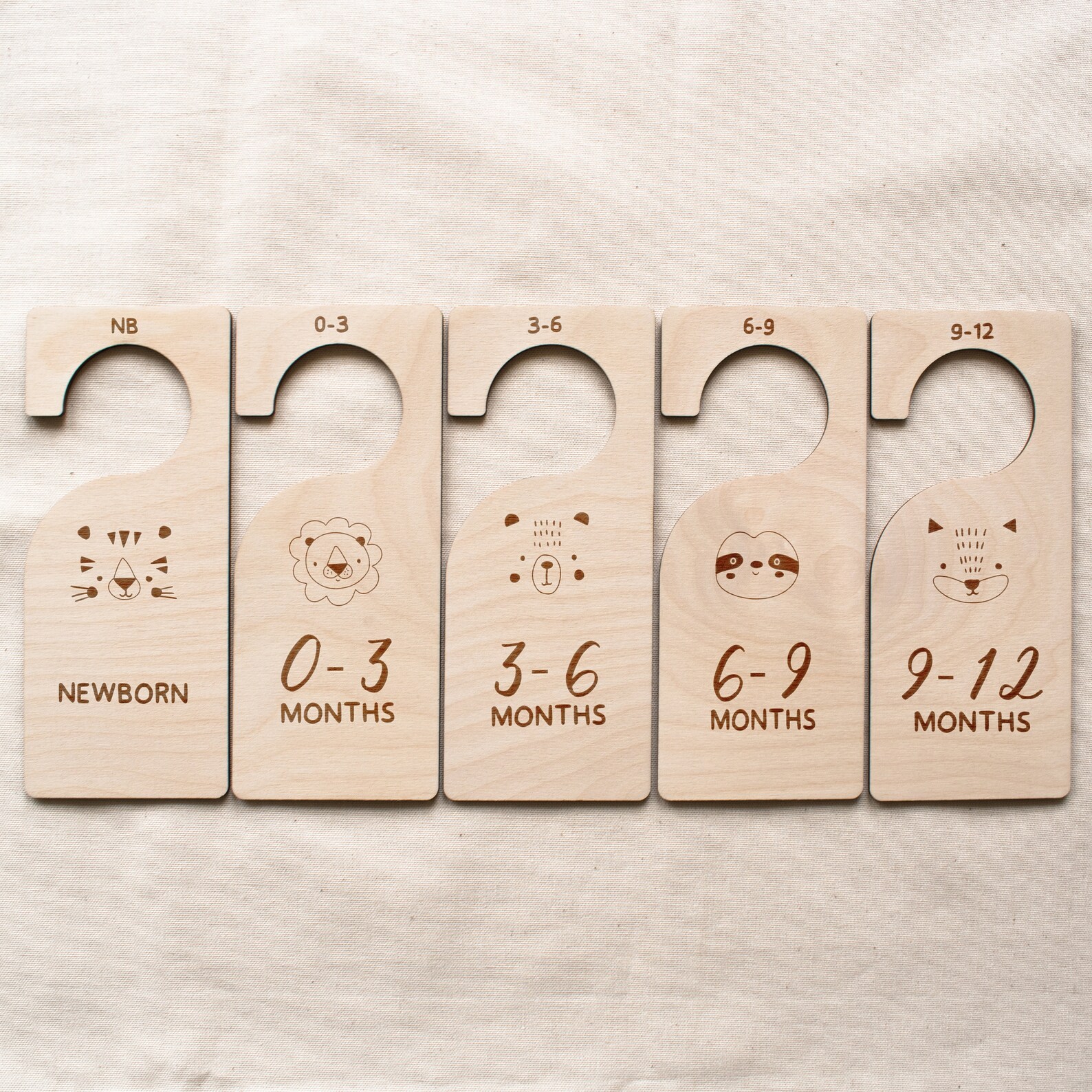 Nursery Closet Dividers Animals Safari Jungle Baby Clothes Etsy