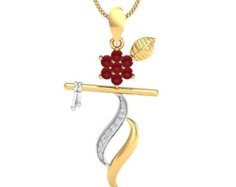 Buy Gold Krishna Pendant Online In 