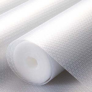 Con-Tact Premium 12 in. x 6 ft. Woven Clear Non-Adhesive Vinyl Drawer and Shelf Liner (6 Rolls)