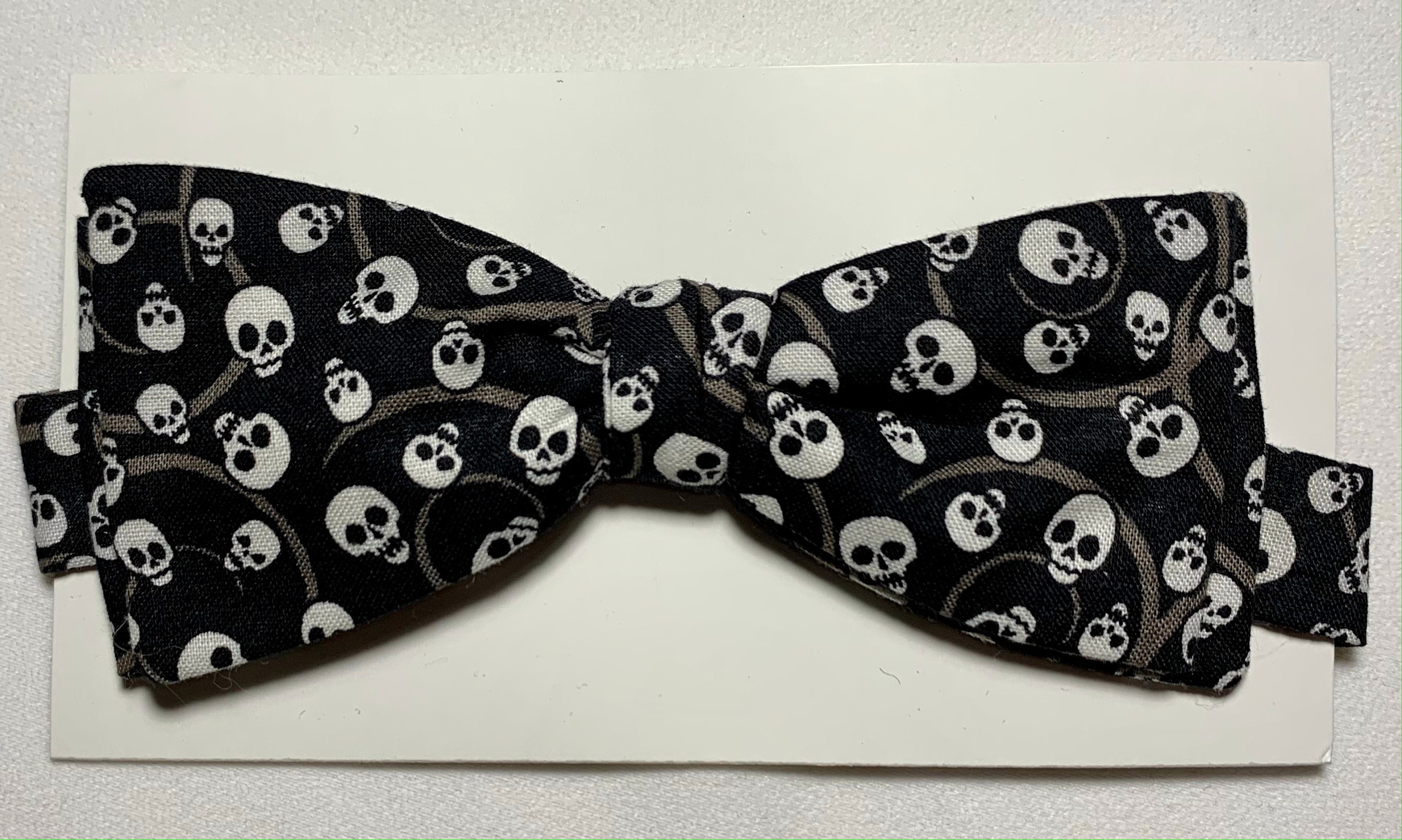 Handmade Cotton Skull Bow Tie | Etsy