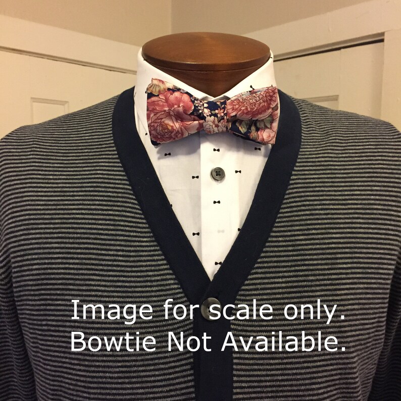 Red White and Blue Stripe Grey Plaid. Handmade Cotton Plaid Stripe Bow Tie Blue and White Stripe Orange Plaid