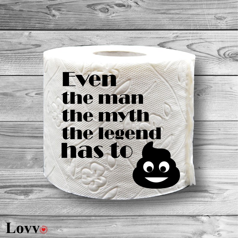 Personalised Toilet Paper Roll with Your Text/Design | Etsy