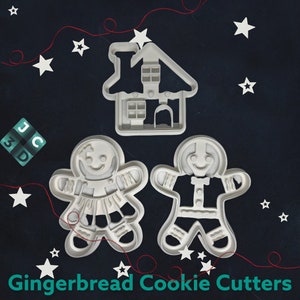 Christmas Cookie Cutters / Gingerbread Cookie Cutters / Gingerbread Man