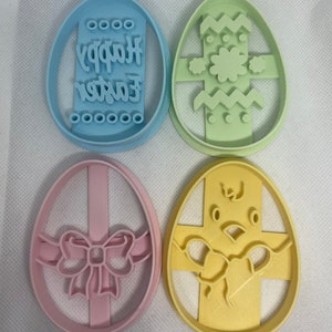 Easter Cookie Cutters - Happy Easter, Chick, Easter Egg - Baking, Easter Craft Supplies, 3D printed