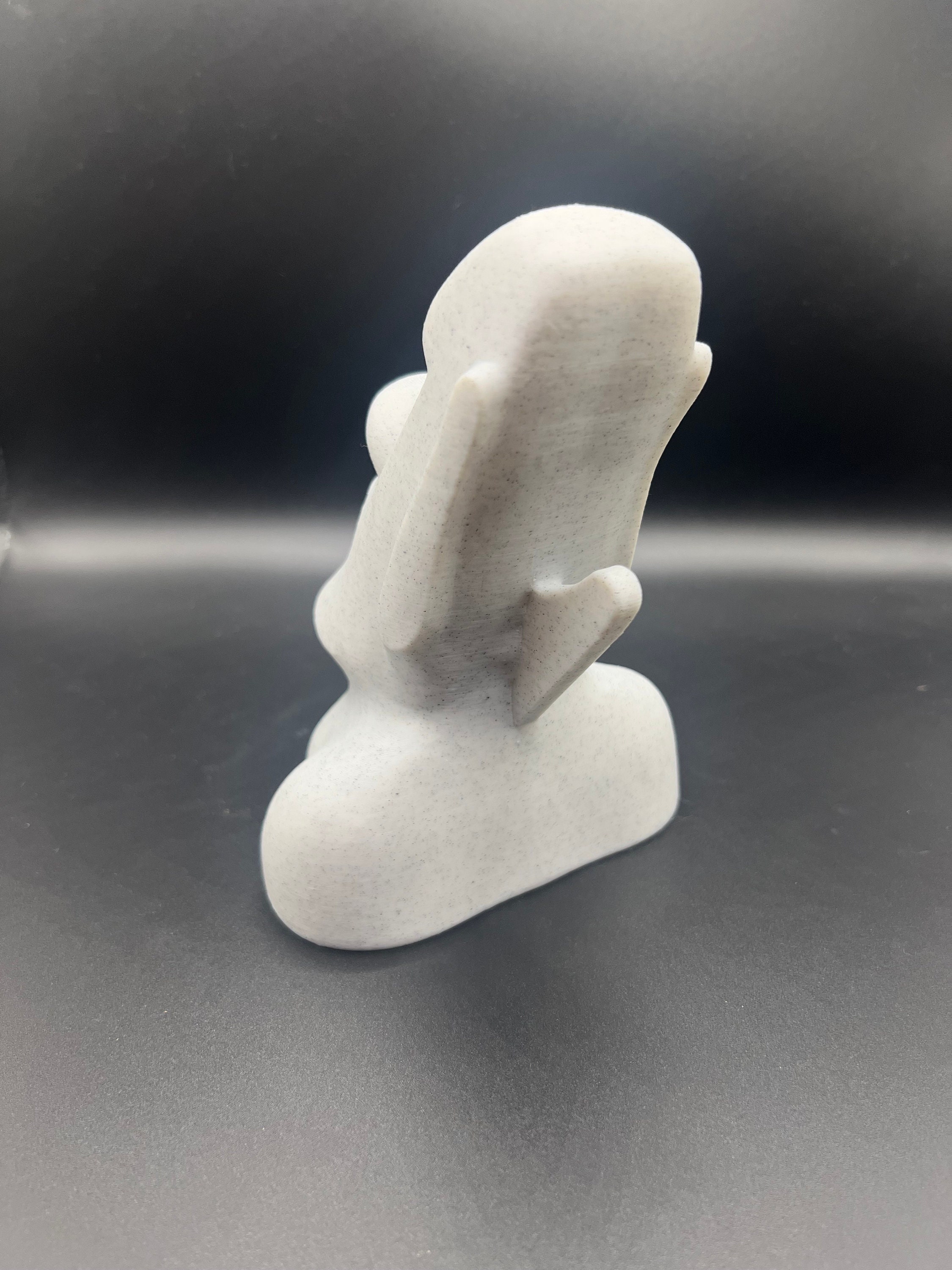 BESPORTBLE Isola pasquale, statuetta in resina Moai, supporto per occhiali, portapenne, multifunzione, per scrivania, decorazione per la casa