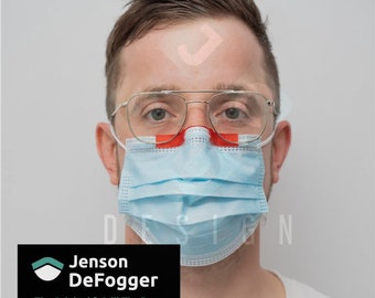 Sbrinatore per occhiali con maschera facciale per evitare che gli