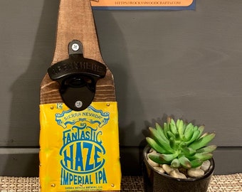 Handcrafted Wood Beer Bottle Opener