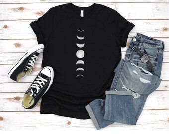 Phases Of The Moon Shirt, Moon Phases Shirt, Dark Side Of The Moon T-Shirt Men, Moon Shirts For Women