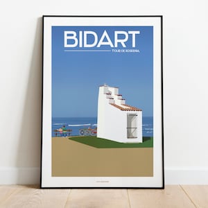 BIDART Poster - Basque Country Chapel Koskenia