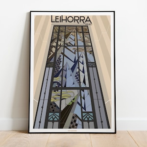 LEIHORRA STAINED GLASS Poster - Basque Country