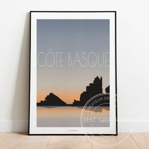 BASQUE COAST Poster - Basque Country - Villa Belza