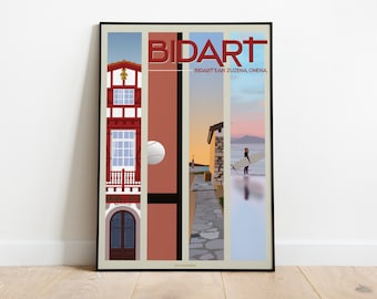 BIDART poster - Basque Country