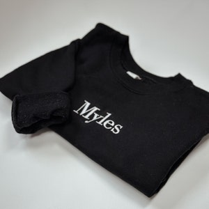 Custom Name Embroidered Crewneck | Baby Name Sweatshirt |  Toddler Name Sweatshirt | Personalized | Baby Gift