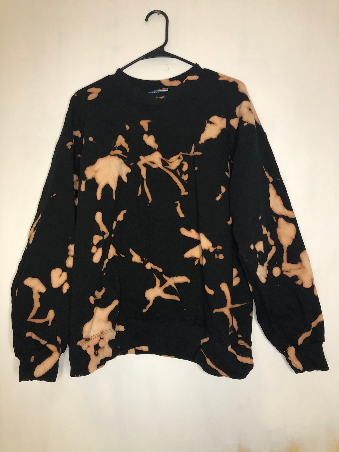 bleach dyed sweatshirt